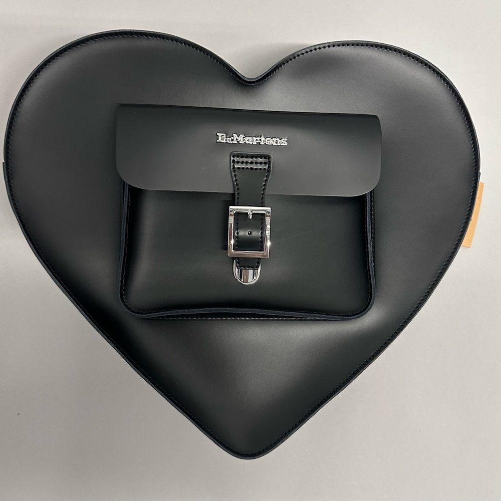 Dr. Martens Black Heart Bag with Buckle
